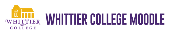 Logo of Whittier College Moodle