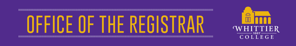 Registrar banner