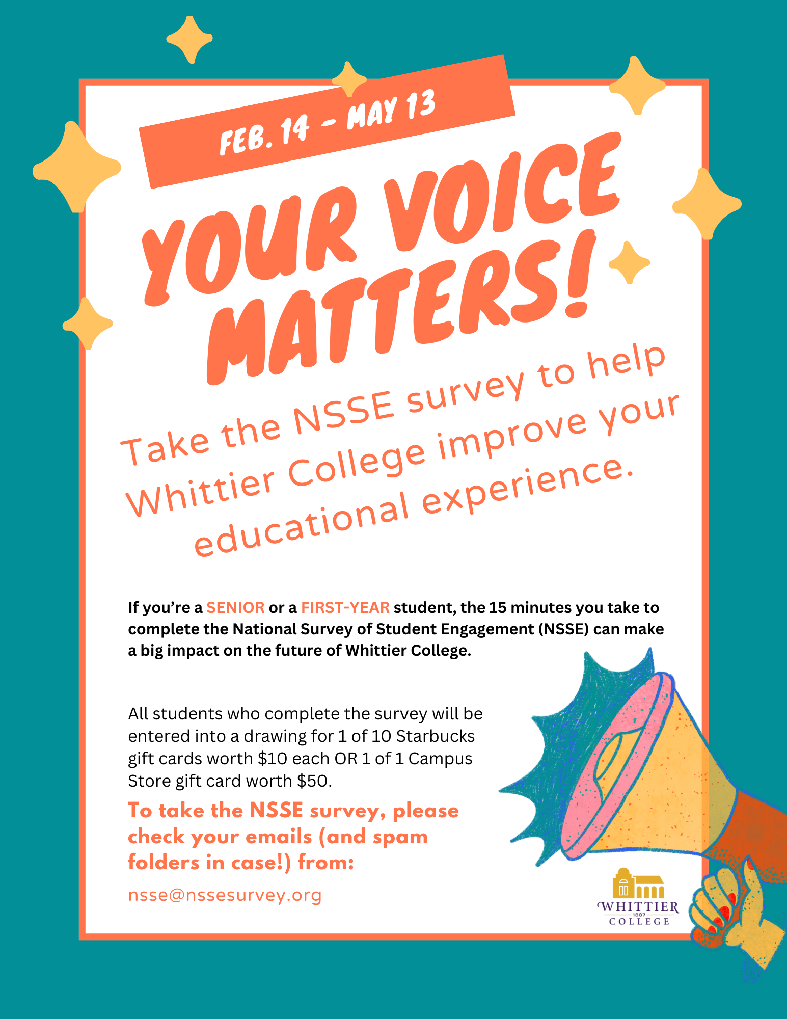 NSSE Survey Flyer